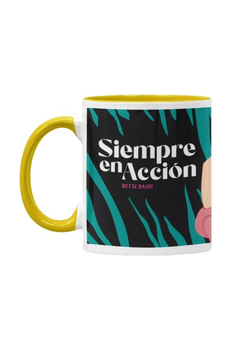 Taza Siempre en acción inspirada en Bette Davis | Animosa