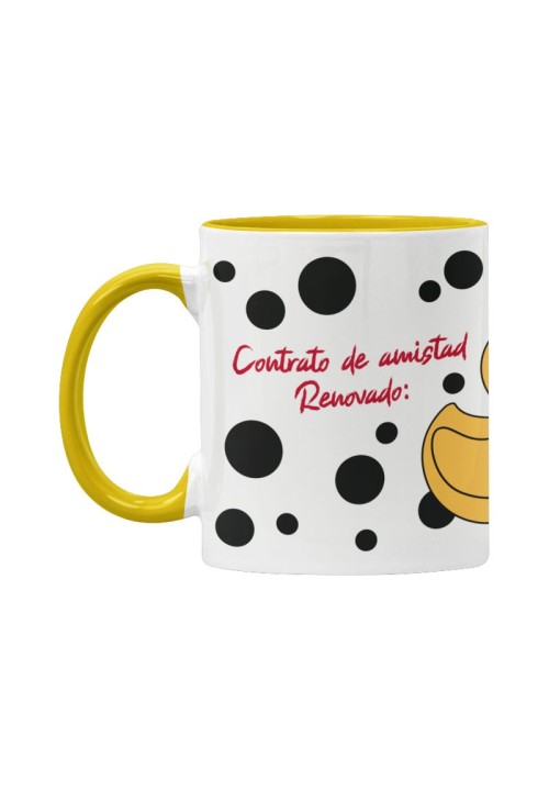 Taza Patodalavida con ilustración de pato punk | Animosa