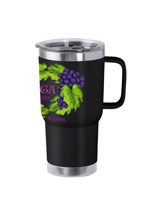 Vaso isotérmico «Galega de pura cepa» con tapa | Animosa