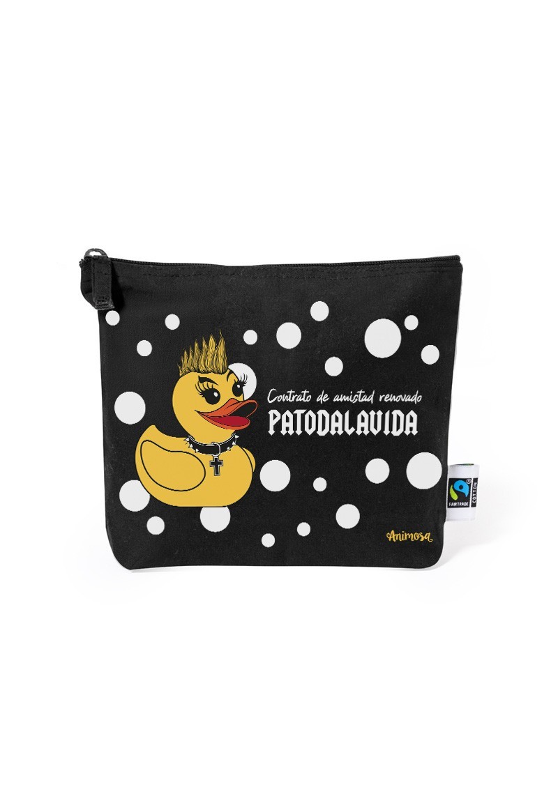 Estuche de algodón Patodalavida con cremallera | Animosa
