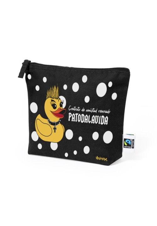 Estuche de algodón Patodalavida con cremallera | Animosa