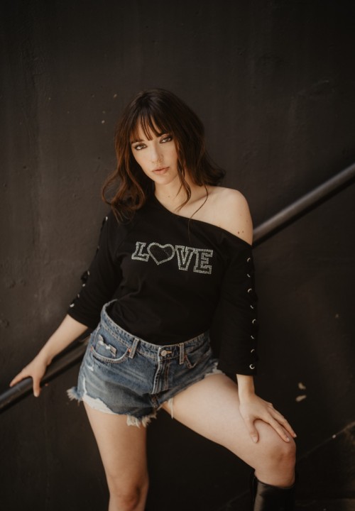 Camiseta Love cordones