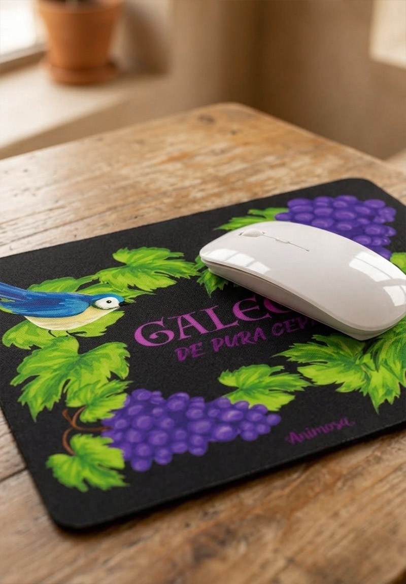 Alfombriña rato «Galega de pura cepa» antideslizante | Animosa