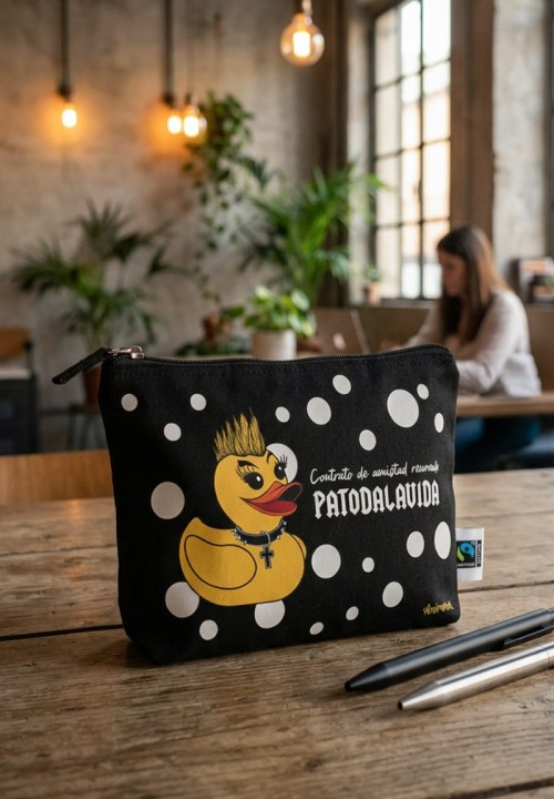 Estuche de algodón Patodalavida con cremallera | Animosa