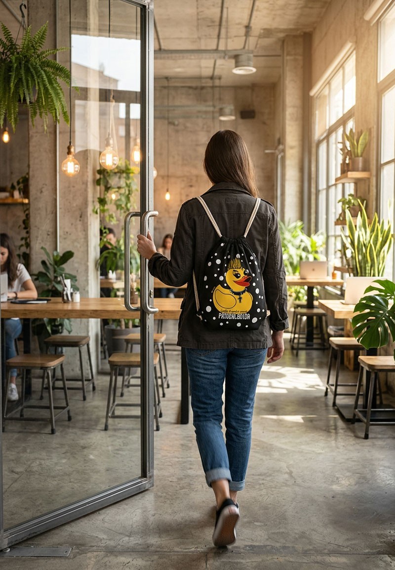 Mochila Patodalavida de lunares con asa superior | Animosa