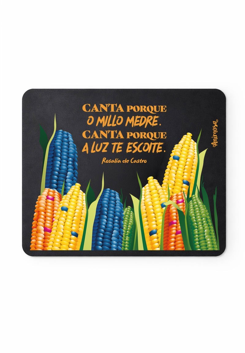 Alfombriña rato Rosalía «Canta porque o millo medre» | Animosa
