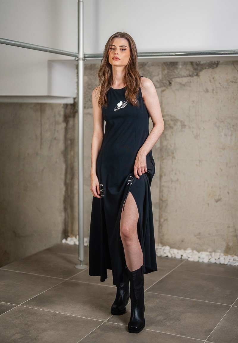 Vestido con ollaos y cordones planet grattitude | Animosa