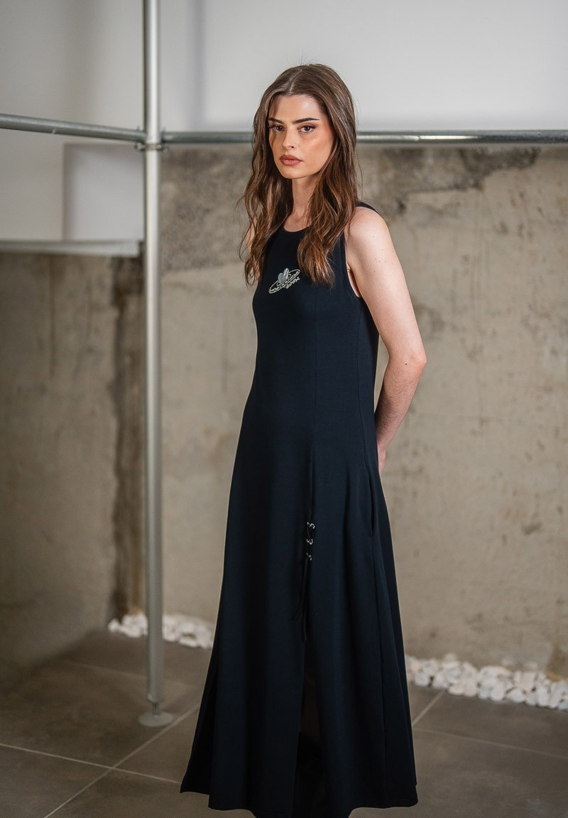 Vestido con ollaos y cordones planet grattitude | Animosa