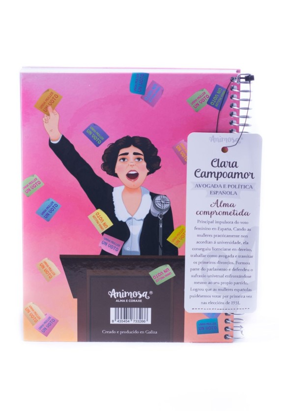 Caderno A5 G Clara Campoamor Convicción
