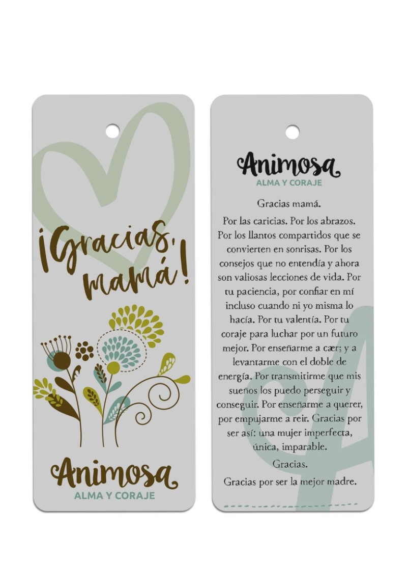Marcapáginas Gracias Mamá