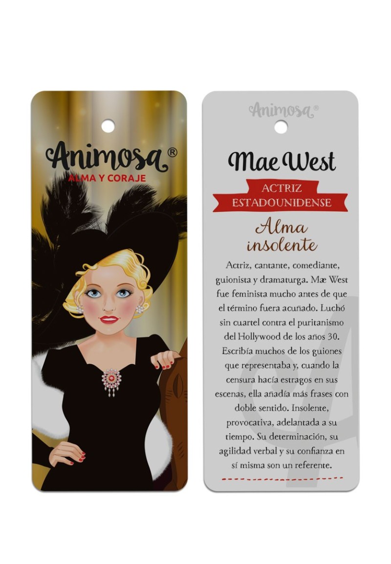 Marcapáginas Mae West