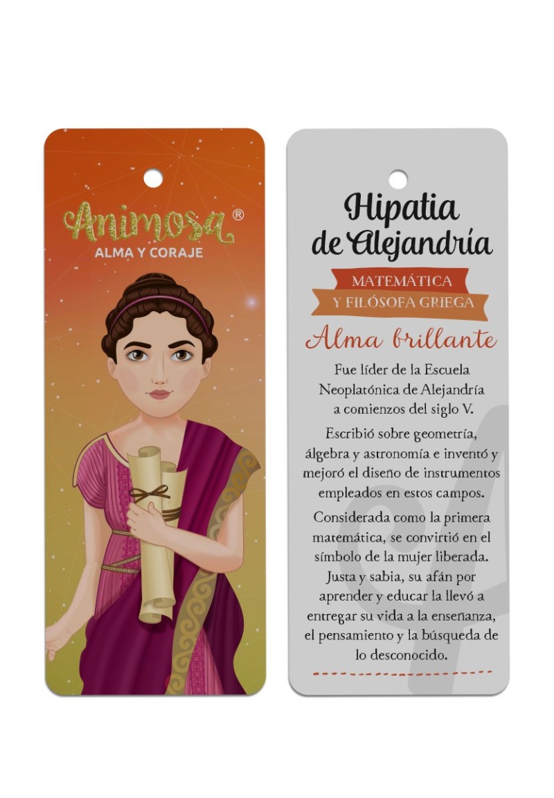 Marcapáginas Hipatia de Alejandría