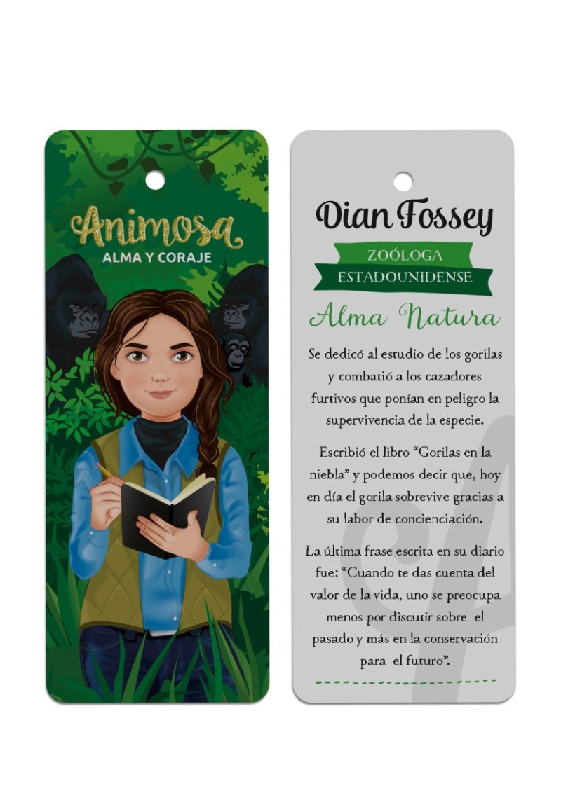 Marcapáginas Dian Fossey