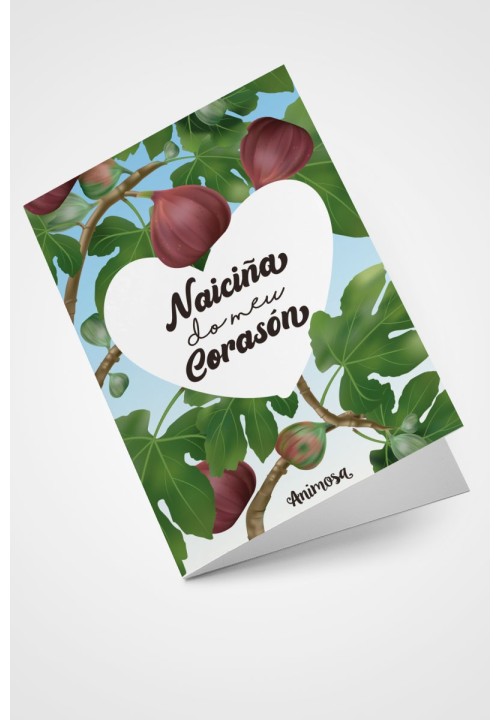 Tarxeta Naiciña do meu corazón