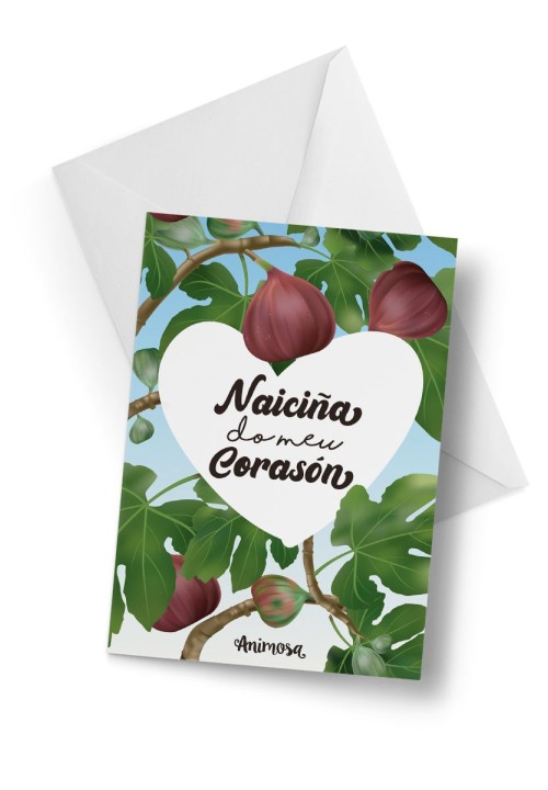 Tarxeta Naiciña do meu corazón