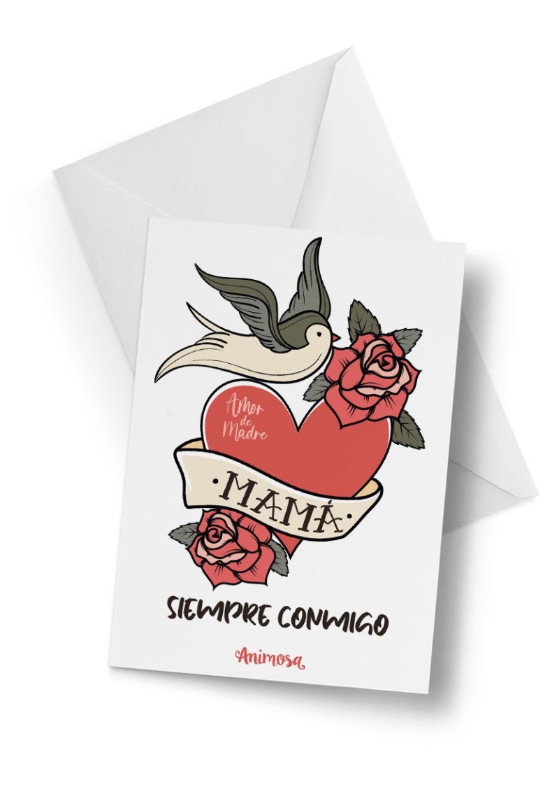 Tarjeta Mamá Siempre conmigo