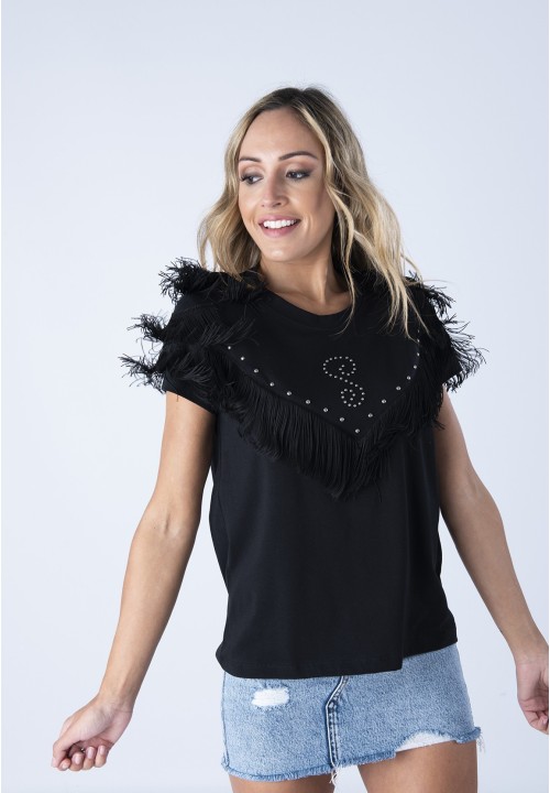 Camiseta Wanda Rockabilly negra