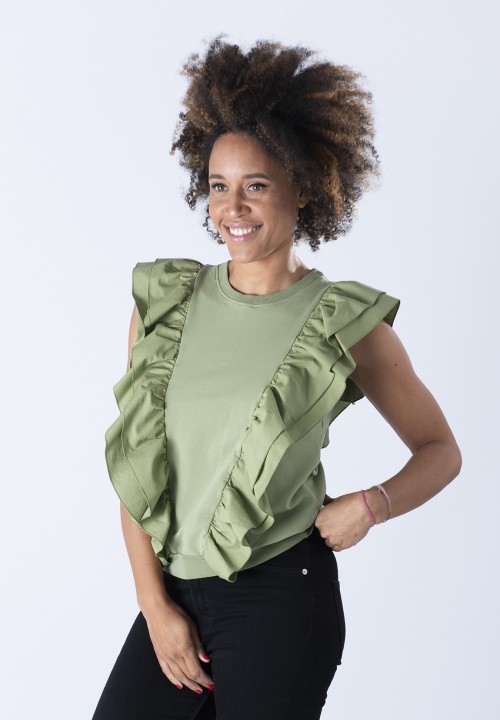 Sudadera Avispada verde