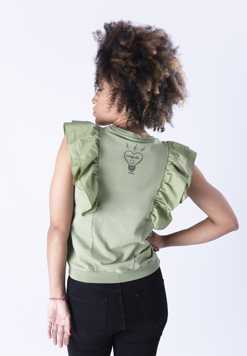 Sudadera Avispada verde