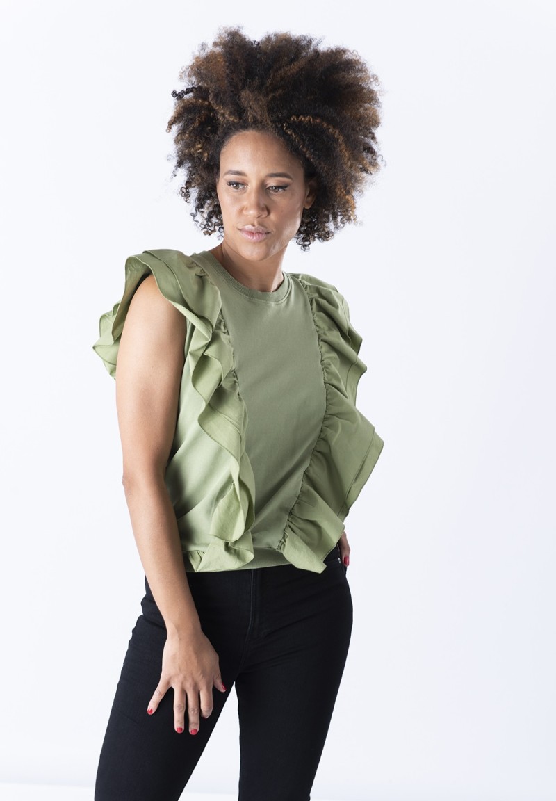 Sudadera Avispada verde