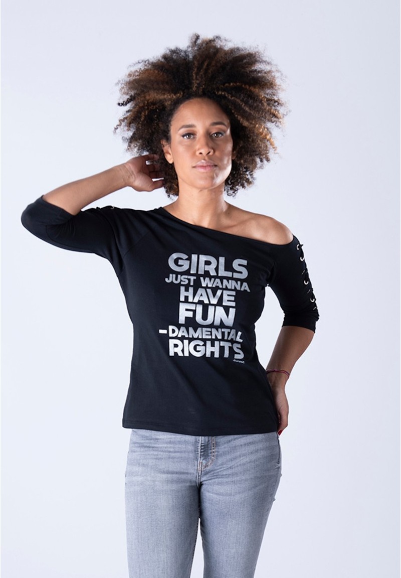 Camiseta Cindy Girls negra