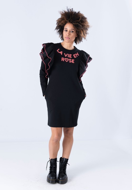Vestido La Vie En Rose Negro