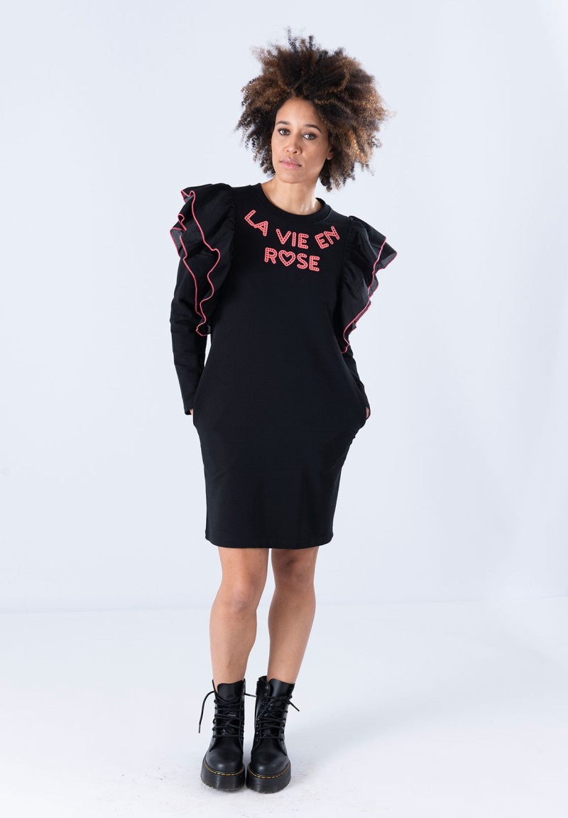 Vestido La Vie En Rose Negro