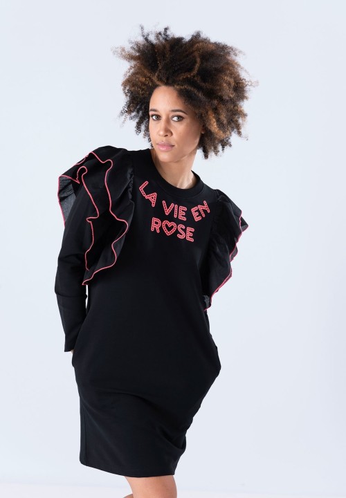 Vestido La Vie En Rose Negro
