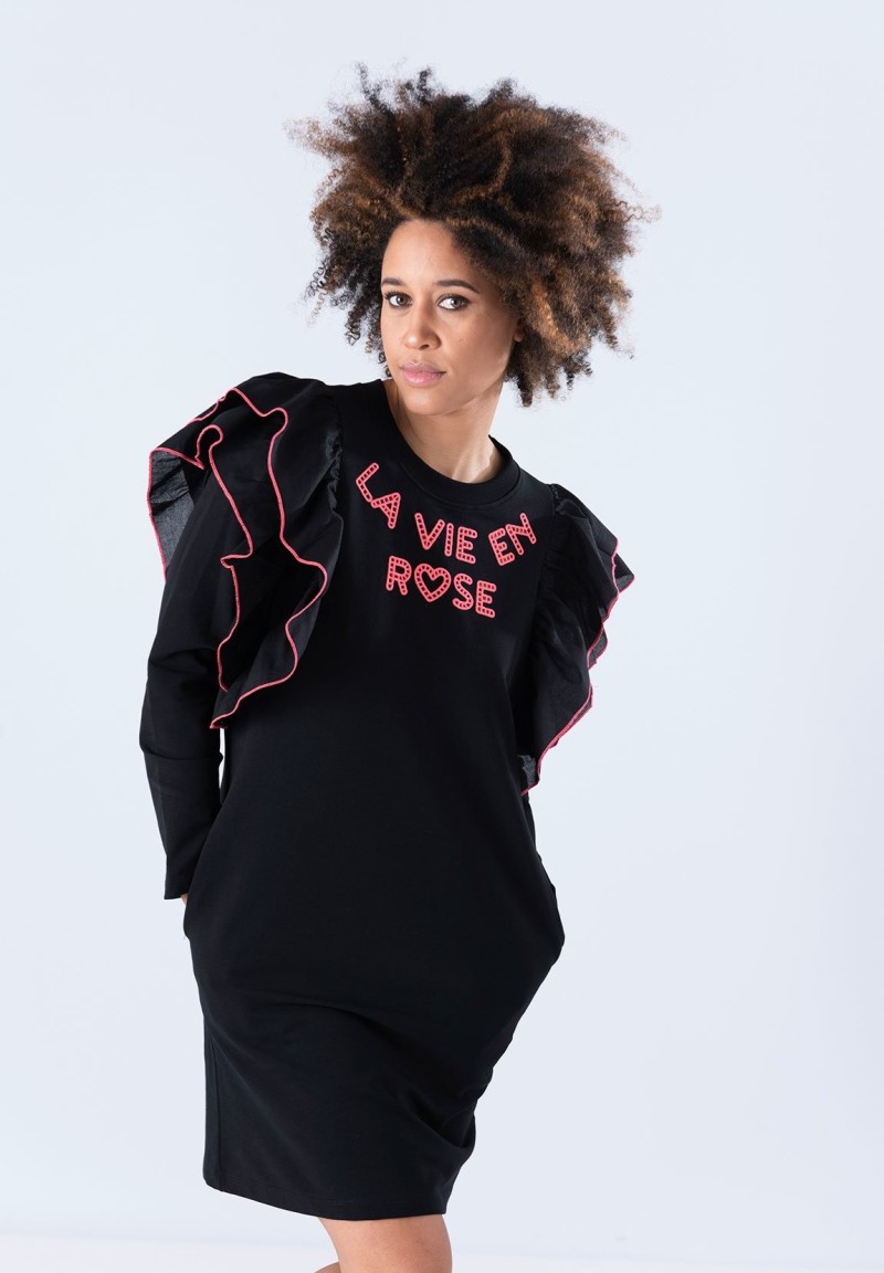 Vestido La Vie En Rose Negro