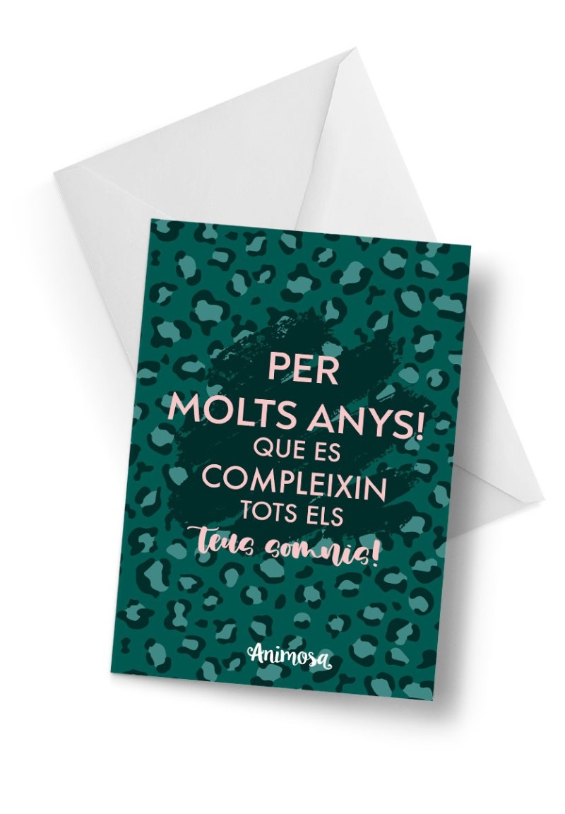 Targeta de felicitació Felicitats!
