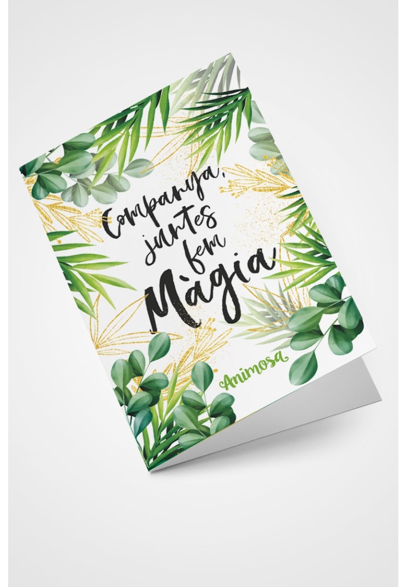 Targeta de felicitació Juntes fem màgia