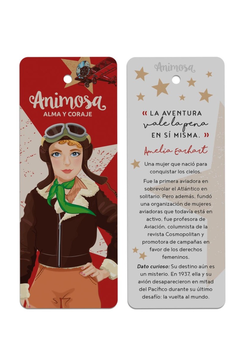 Marcapáginas Amelia Earhart