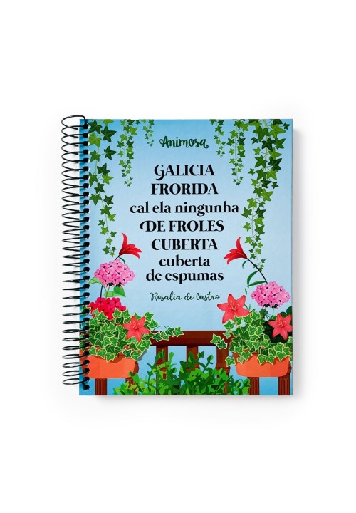 Caderno A5 Rosalía Flores