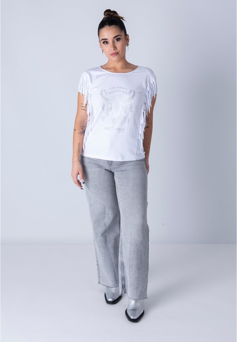 Camiseta Joan Vaquera Blanca