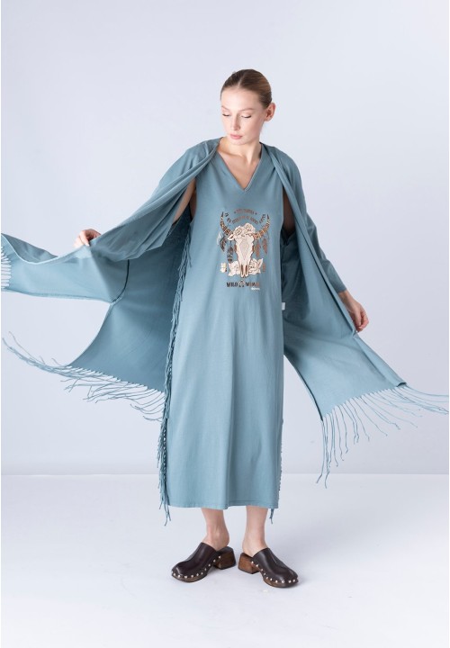 Kimono Joan Vaquera Azul