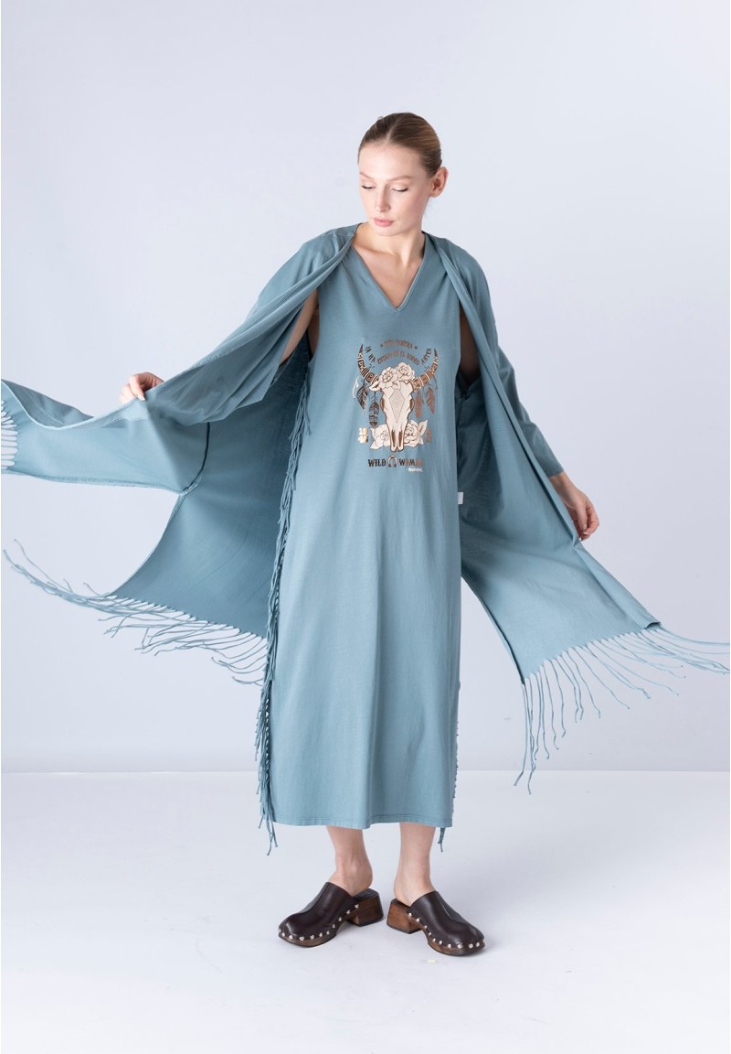 Kimono Joan Vaquera Azul