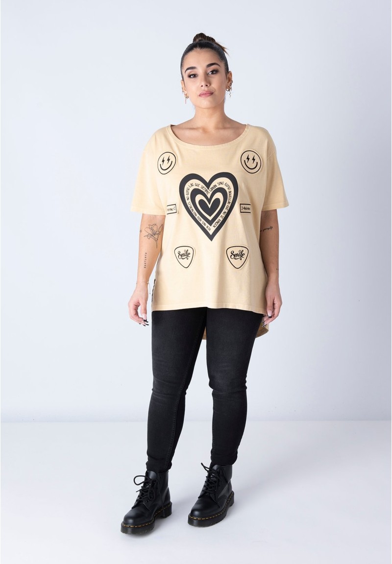 Camiseta Smile Amarilla