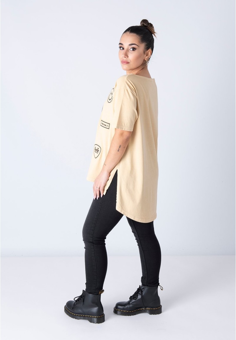 Camiseta Smile Amarilla