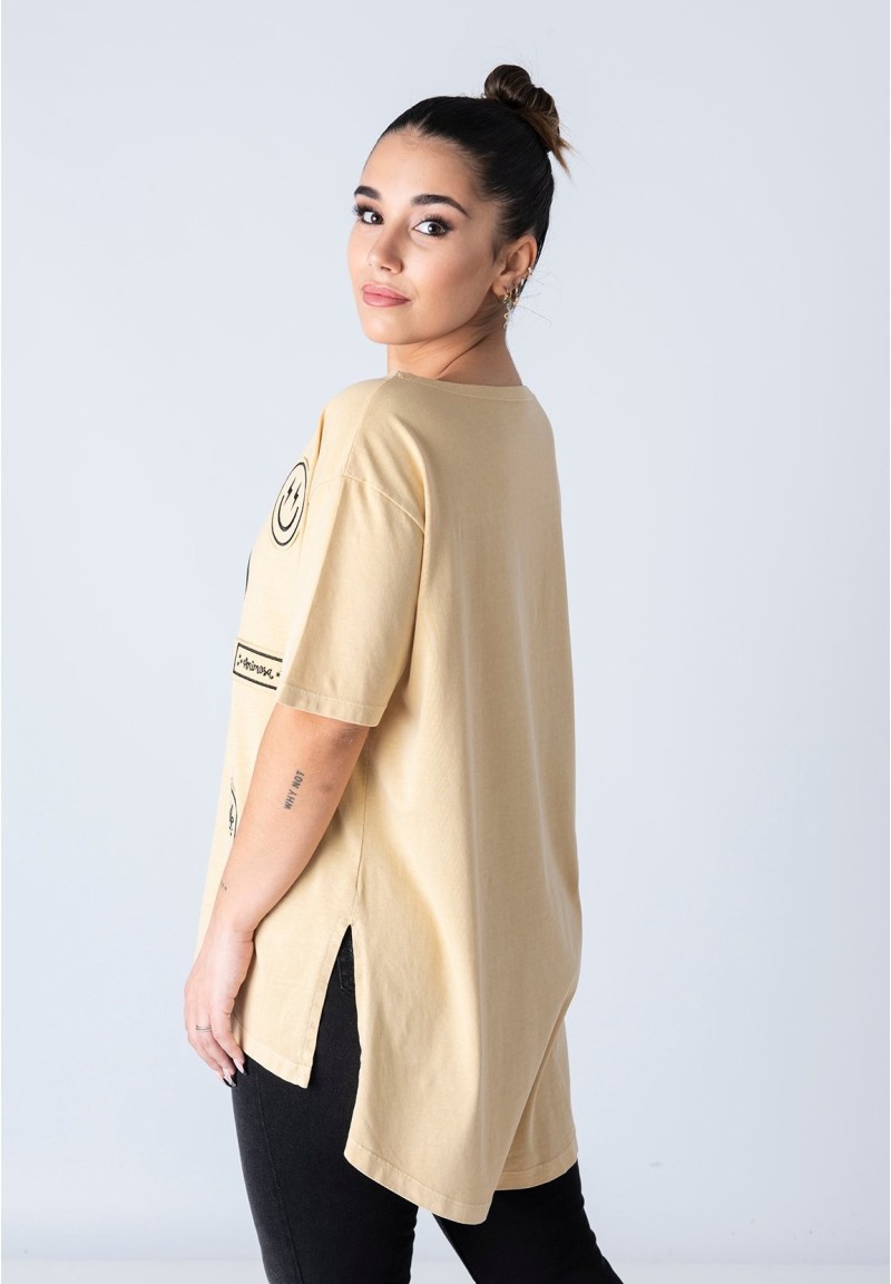 Camiseta Smile Amarilla