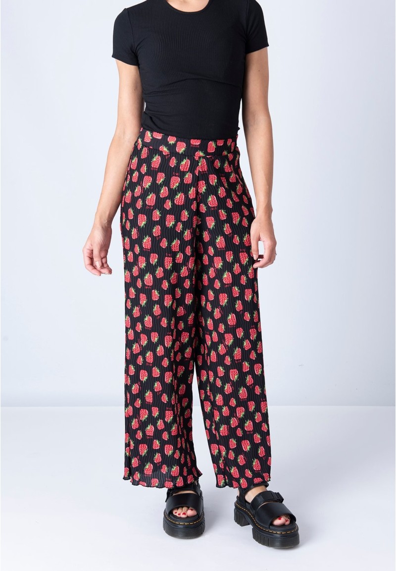 Pantalón Afrodita estampado Negro