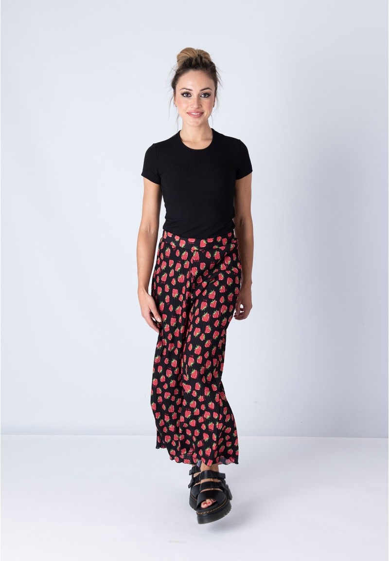 Pantalón Afrodita estampado Negro