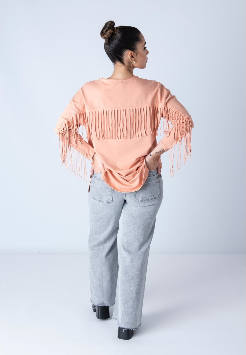 Sudadera Joan Vaquera rosa