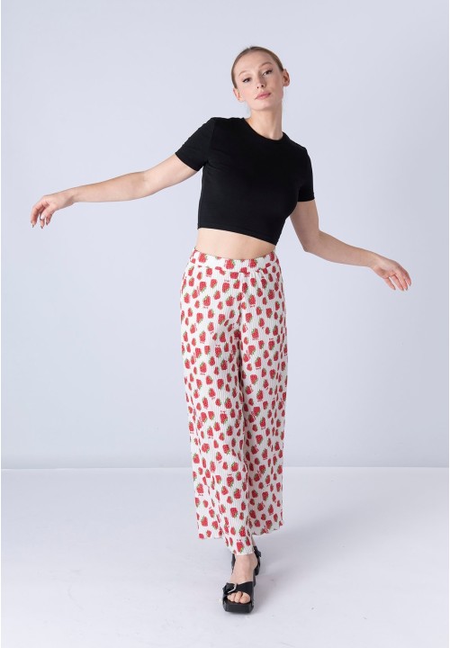Pantalón Afrodita estampado blanco