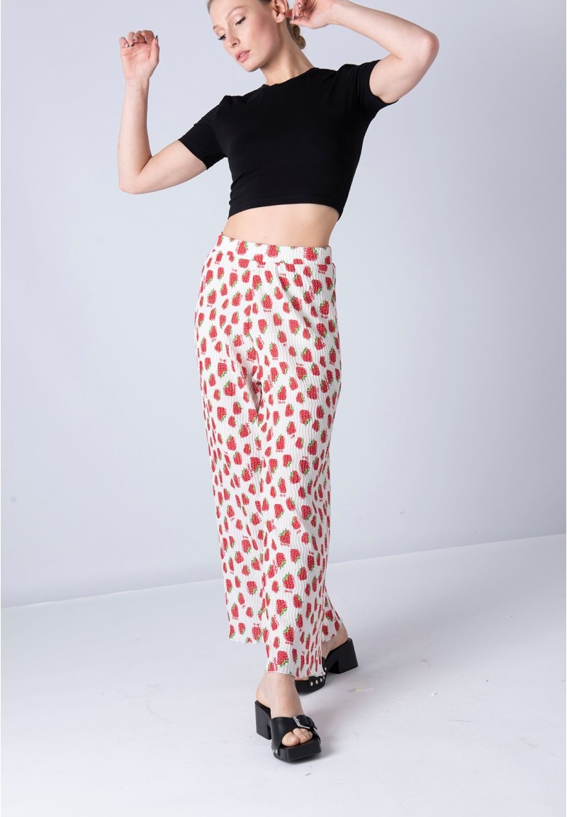 Pantalón Afrodita estampado blanco