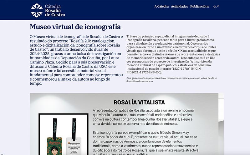 Museo virtual de iconografía de Rosalía